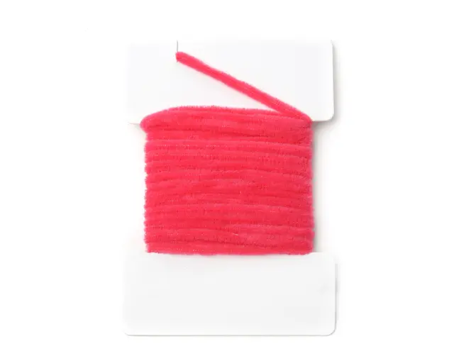 Textreme Round Chenille 2mm Fluo Fuchsia Chenille av hög kvalitét 