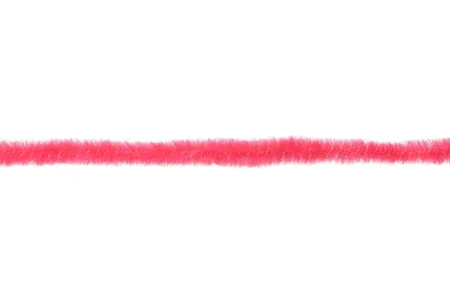 Textreme Round Chenille 2mm Fluo Fuchsia Chenille av hög kvalitét 