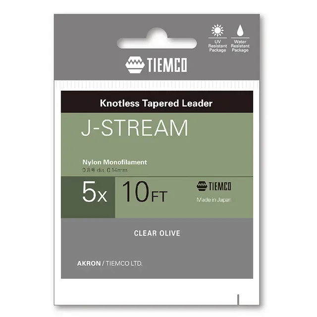Tiemco J-Stream Leader 6X 10' 