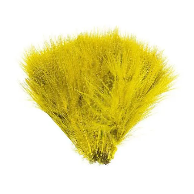 Wapsi Wolly Bugger Marabou Yellow Olive Marabou av hög kvalitet 
