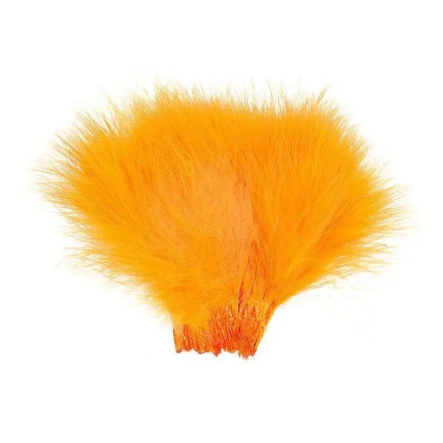 Wapsi Wolly Bugger Marabou Fl.Orange Marabou av hög kvalitet 