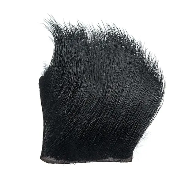 Wapsi Elk Body Hair Black Rådjurshår för flugbindning 