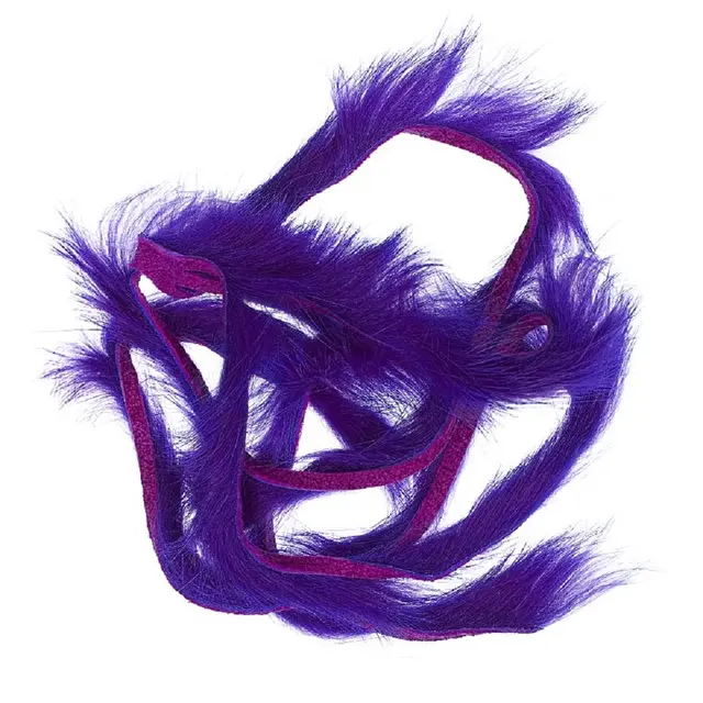 Wapsi Rabbit Zonkers Purple Remsor av kaninpäls för flugbindning 