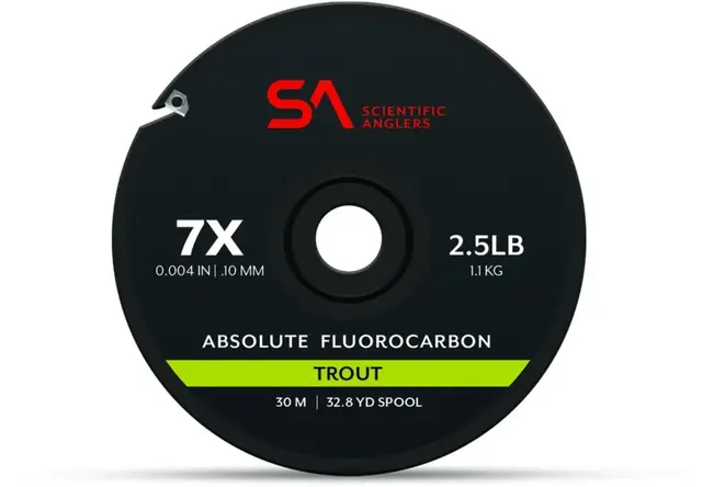 SA Absolute Fluorocarbon Trout Tippet 0X 0,28 mm 