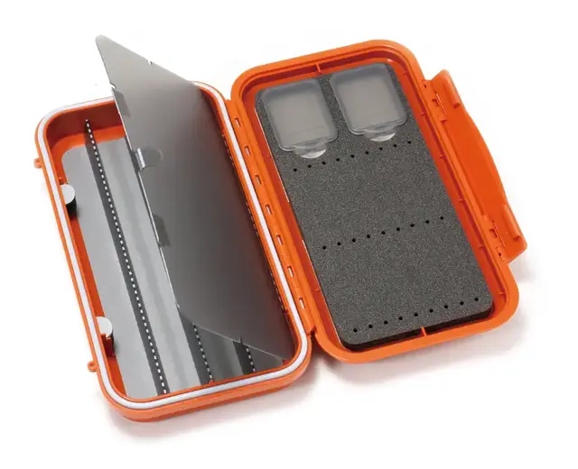 C&F Large 2-Row WP Tube Fly Case Burnt Orange - witth 4 comp (CF-3404V) 