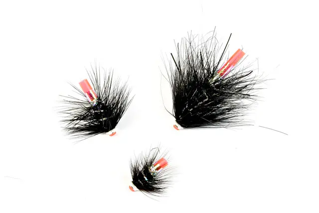 Frödin Flies Loose Bodies 1, 2 og 3cm Black & Silver 