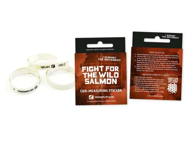 CRMS-B ‘Wild Salmon’ C&R Measuring Stick Frödin Flies, Black 