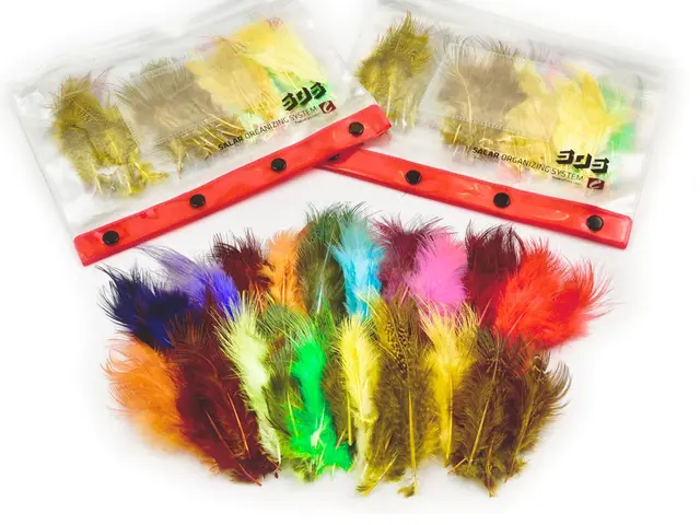 Frödin Pheasant Rump Feather Pack 20 färger, 100 fjädrar 