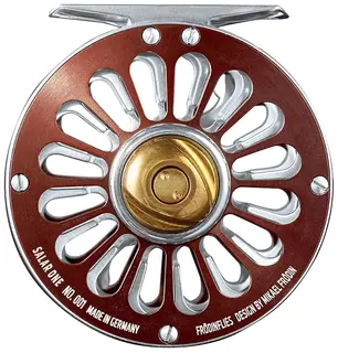 Fr&#246;din Salar Burgundy Reel Klassiske fluesneller for laksefiske