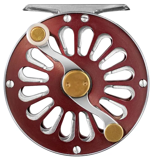 Frödin Salar Burgundy Reel #6/8 Klassiske fluesneller for laksefiske 