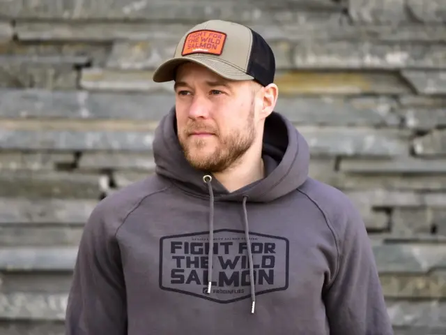 Frödin Wild Salmon Hoodie Grey M Graphite Grey 