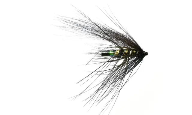 Frödin Sea Trout Spey Black Heron 3cm Mikael Frödin Fly Design 