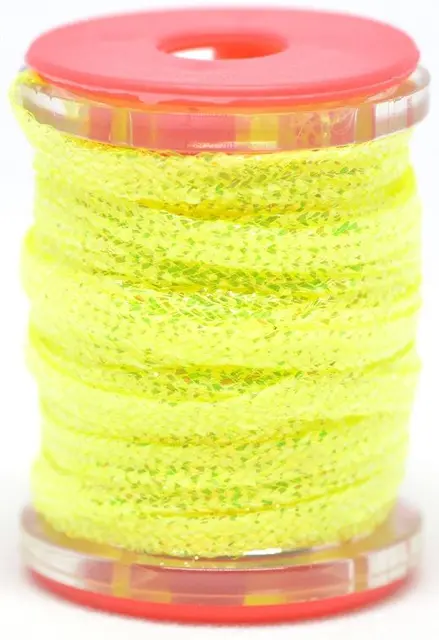 FF Metallic Flatbraid Mach 2 Fl. Yellow Holo 