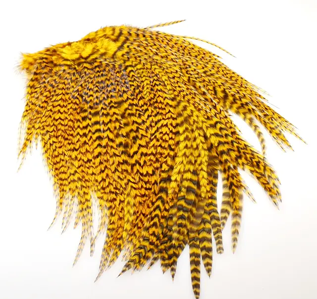 FF Freshwater Rooster saddle Copper Oliv FutureFly Grizzly tupphals 