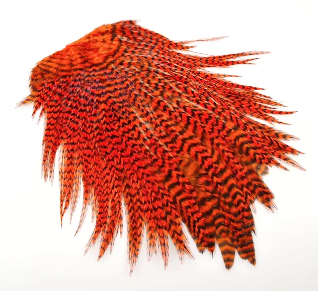 FF Freshwater Rooster saddle Copper Oliv FutureFly Grizzly tupphals 