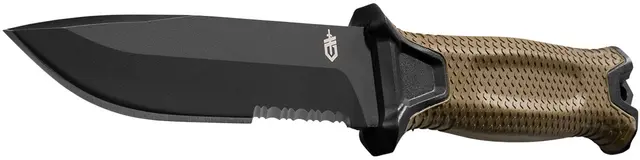 Gerber Strongarm Coyote Serrated Högkvalitets 420HC stål och säkert grepp 