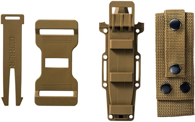 Gerber Strongarm Coyote Serrated Högkvalitets 420HC stål och säkert grepp 