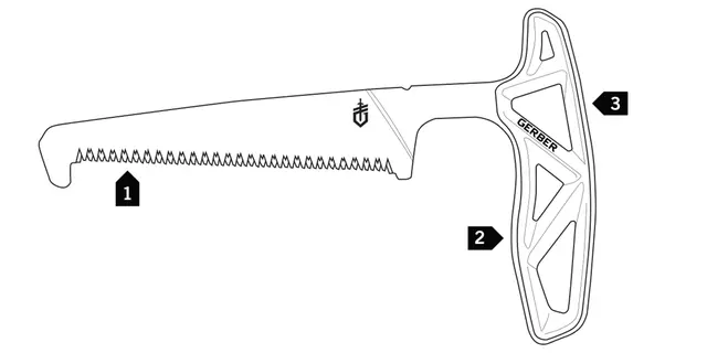 Gerber Exo-Mod Saw Jegerens beinsag til hjortevilt 