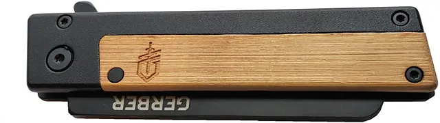 Gerber Quadrant Bamboo Fällkniv med bambus och fingerflip 