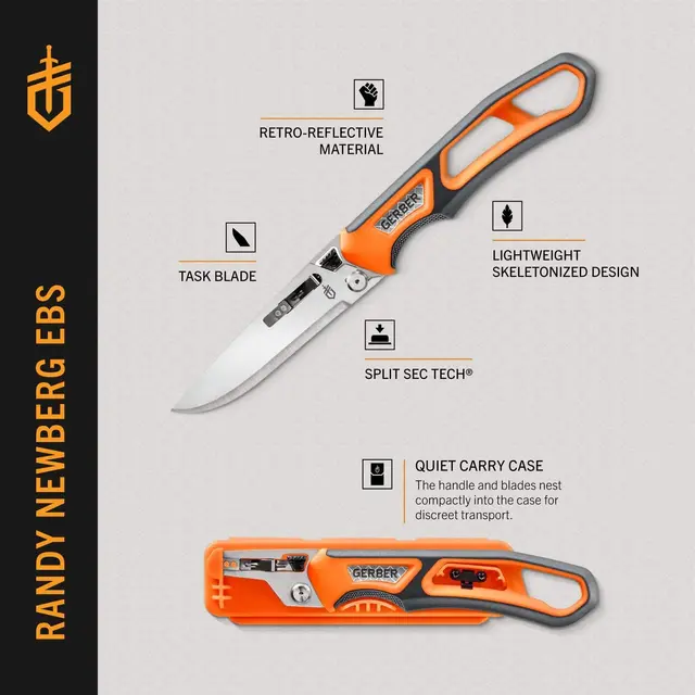 Gerber Randy Newberg Fixed EBS Jaktkniv med utbytbart blad 