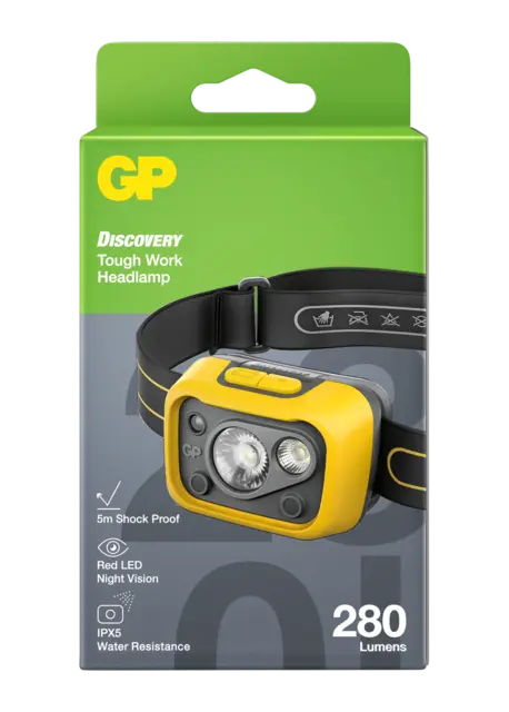 GP CHW53 Discovery Work hodelykt 275 Lumen 