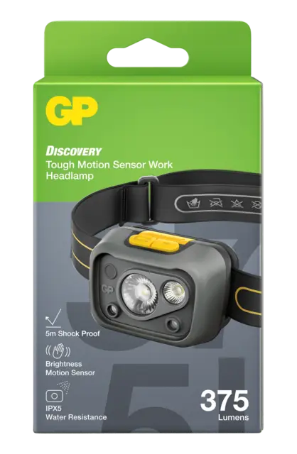 GP CHW54 Discovery Work hodelykt 375 Lumen 