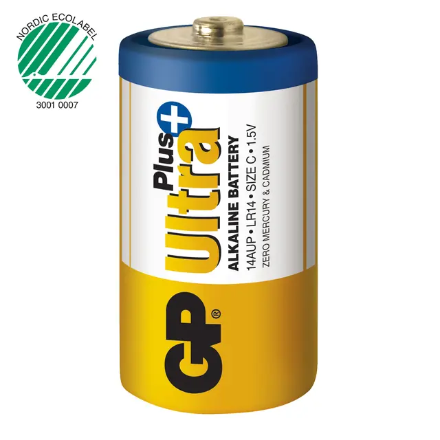 GP Ultra Plus C-batteri 2-stk 