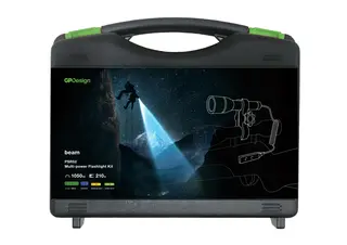 GP Design Jakttilbeh&#248;r-sett AK02 V&#229;penfeste, Fjernbryter, Lommelykt