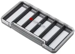 Greys Slim Waterproof Fly Box 6 Rom Vanntett flueboks