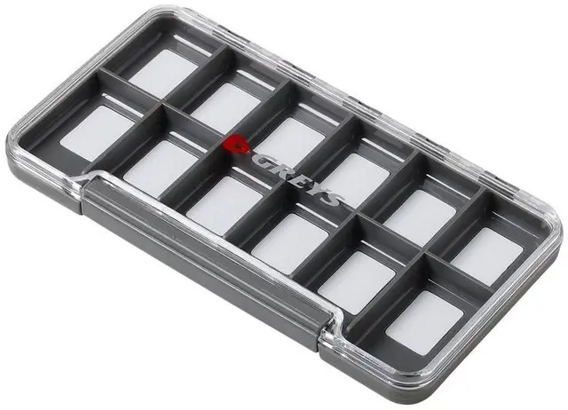 Greys Slim Fly Box 12 Rom Vanntett flueboks 