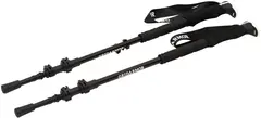 Gridarmor Classic Snowshoe Pole Black Justerbare gåstaver 110-135 cm
