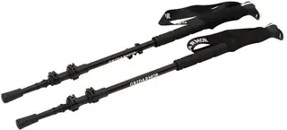 Gridarmor Classic Snowshoe Pole Black Justerbare gåstaver 110-135 cm