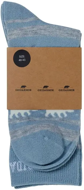 Gridarmor Striped Bear Merinosocks 36-39 Blue Shadow 