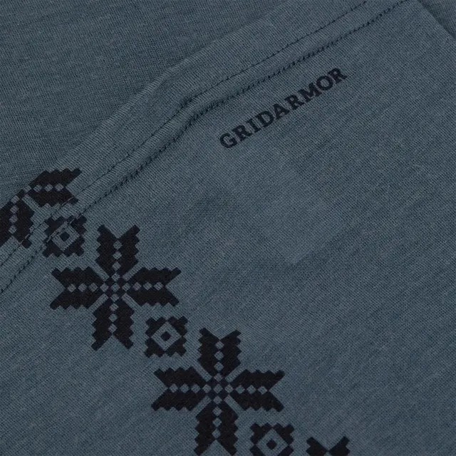 Gridarmor Snøkrystall Merino Wool Tube Dark Slate One Size Buff 