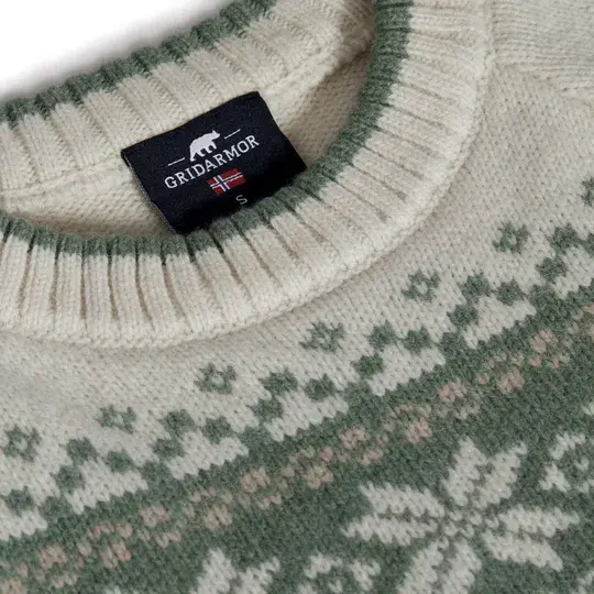 Gridarmor Snøkrystall Round Neck Grønn XL 