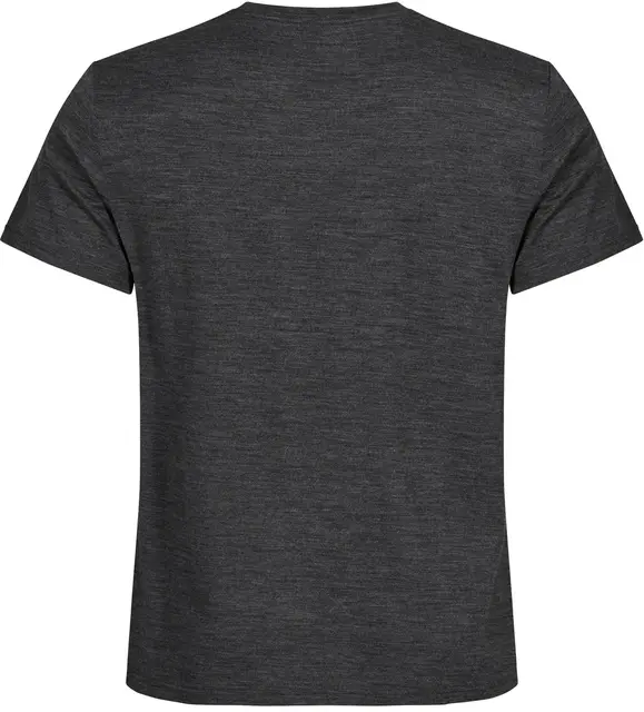 Gridarmor Larsnes Merino T-skjorte M L Dk. greymelange 