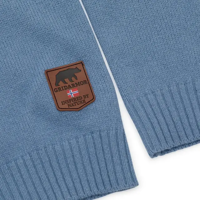 Gridarmor Snøkrystall Rn Ullgenser W M Lt. blue/white 