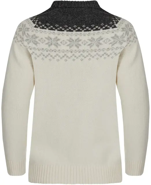 Gridarmor Snøkrystall Rn Ullgenser W L White/Dk. grey/Lt. grey 