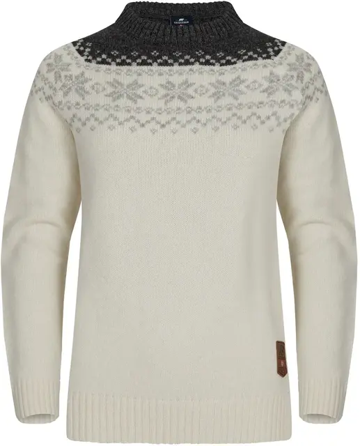 Gridarmor Snøkrystall Rn Ullgenser W L White/Dk. grey/Lt. grey 