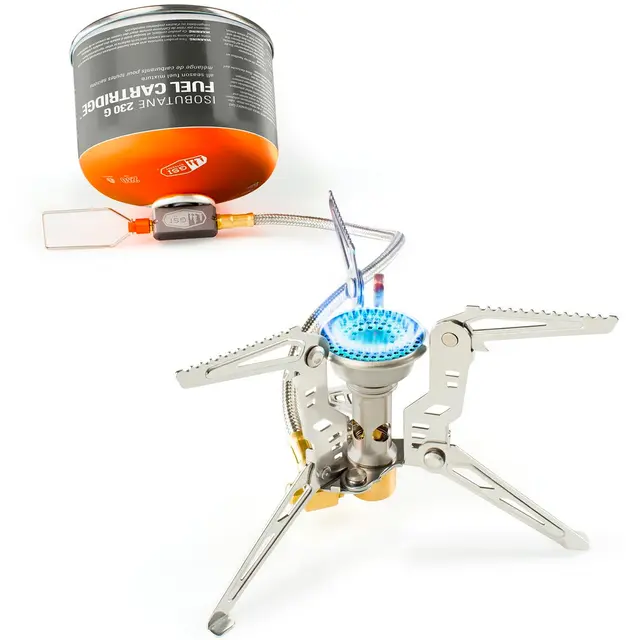 GSI Pinnacle 4 Season Stove Kompakt gasbrännare med kontrollslang 