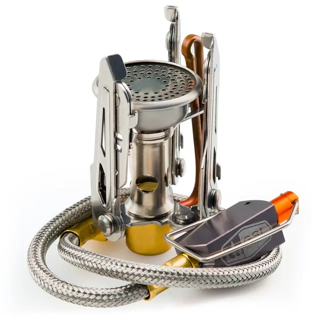 GSI Pinnacle 4 Season Stove Kompakt gasbrännare med kontrollslang 