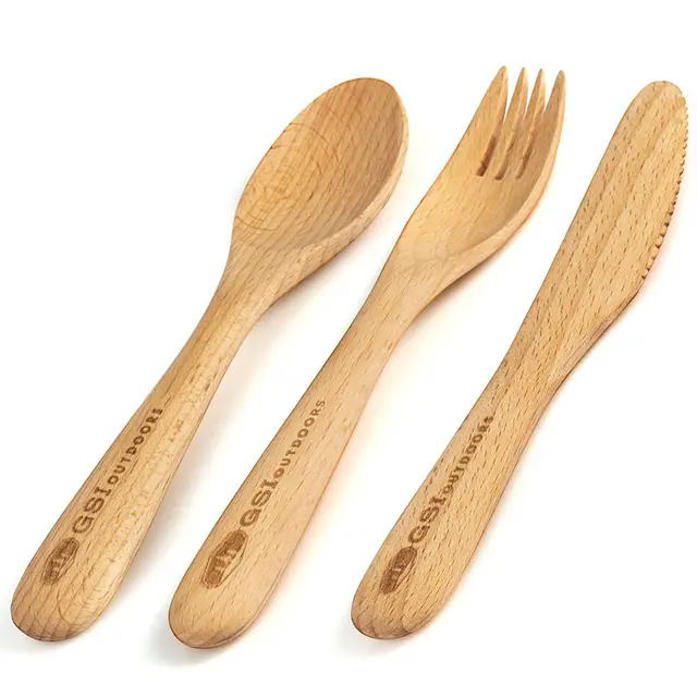 GSI Rakau Cutlery Set kniv, gaffel och sked 