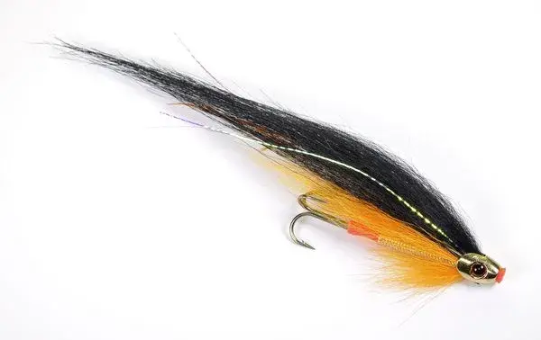 ScullRay - Black & Orange 6cm Köp 12 flugor och få en gratis flugask 
