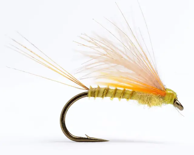 Cdc Biot Dun Emerger PMD #18 Köp 12 flugor och få en gratis flugask 