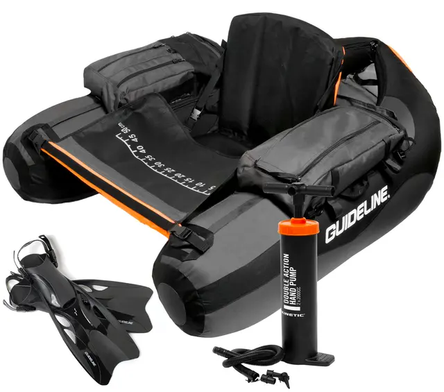 Guideline Drifter Bellyboat pakke Med svømmeføtter og pumpe 
