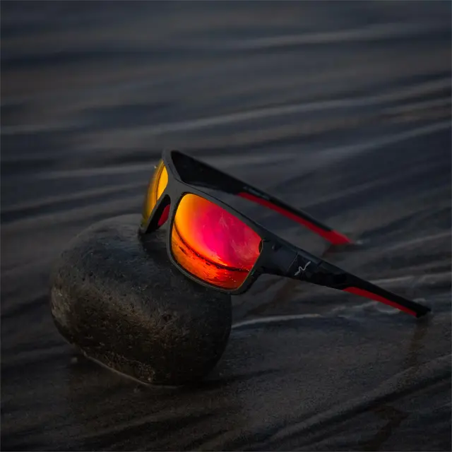 Guideline Experience Sunglasses Amber Lens, Red Revo Coating 