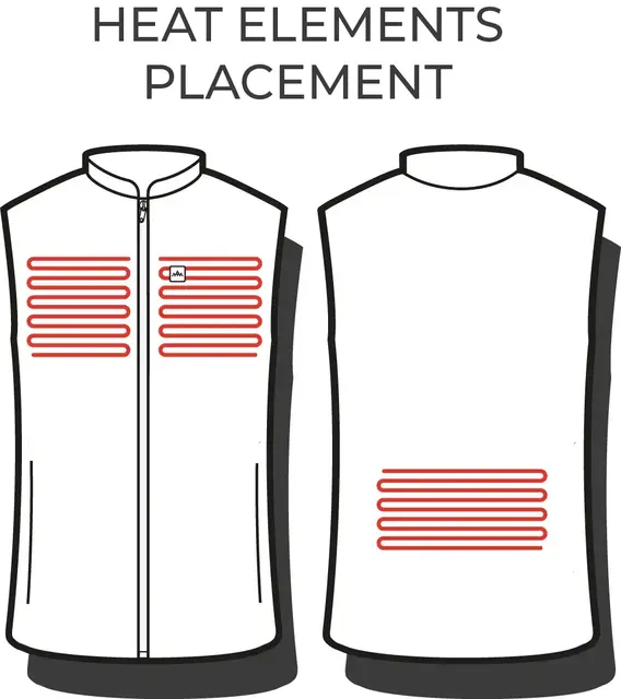 HeatX Heated Everyday Vest W Black XS Black, dame 