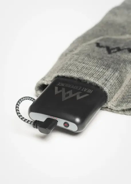 HeatX Heated Everyday Socks S - 37-39 Grå varmesokker, oppladbare 