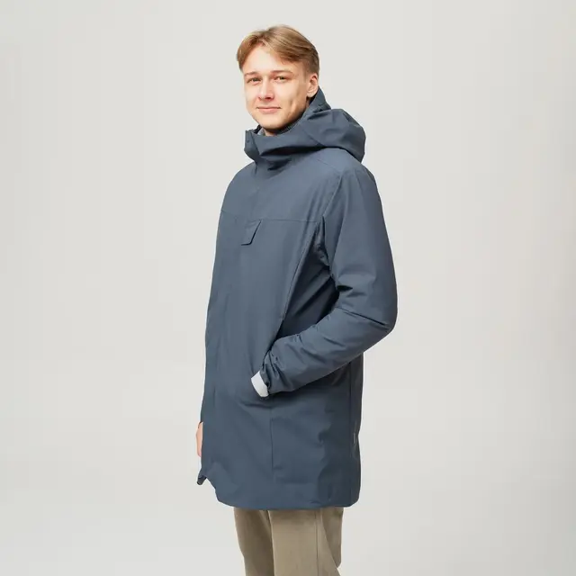 HeatX Heated Oslo Coat Mens Navy S Allsidig jakke med elektrisk varme 