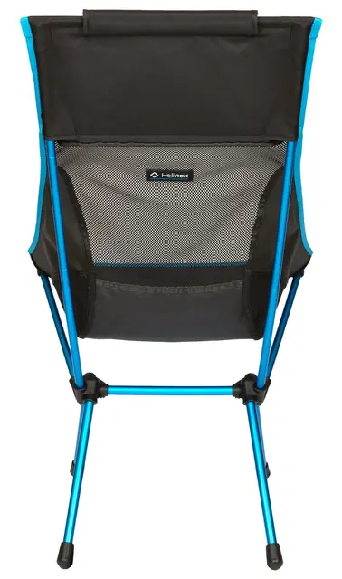 Helinox Sunset Chair Black/Cyan Blue Høy og komfortabel stol 